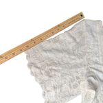 Democracy  BOHO Floral Lace Top Size M Cream Bell Sleeves Romantic Ethereal Photo 8