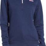 Vineyard Vines  Shep 3/4 Zip Navy Pullover‎ small coastal preppy golf vacation Photo 0