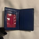 Coach Patent Leather Card Holder Navy EUC Photo 4