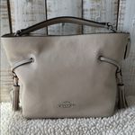 Coach Pebbled Leather Andy Crossbody Bag Purse Silver/Steam Photo 1