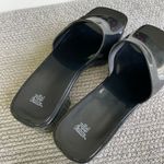 Wild Fable  Black Patent Chunky Block Heel Slides Sandals Size 7 Photo 4