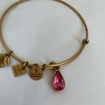 ALEX AND ANI  Gold Tone Pink Jewel Adjustable Bracelet Photo 5