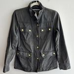 J.Crew Grey Relaxed Boyfriend Field Shirt Jacket, Size Small Petite Photo 1