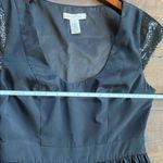 Arden B Little black dress with sequin cap sleeves size small Photo 4