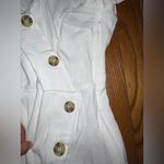 Chic White Asymmetrical Button Dress Size 0 Photo 2