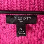 Talbots  Cowlneck Diamond Tweed Pullover Sweater Pink Speckled Women's Size 0X Photo 6