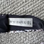 Zaful  Black White Blush Pink Snakeskin Print Cheeky High Leg Bikini Bottom Small Photo 4