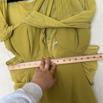 House Of CB  XL D-DD 'Zahra' Chartreuse Plunge Maxi Dress mustard yellow‎ NWOT Photo 5