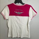 Harley Davidson Sequin White/Pink Baby TShirt Size Large White Photo 2