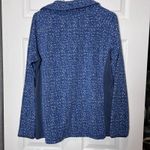 Columbia  Women XL Blue Herringbone Fleece Quarter Zip Pullover Long Sleeve Photo 6