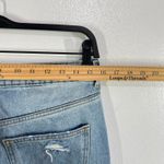 ZARA  Wide Leg Jeans Womens 8 Distressed Ripped Knee Light Wash High Rise Denim‎ Photo 6