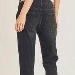 Risen jean relaxed Fit Distressed knee Overall Jeans black size medium Photo 1