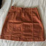 Wild Fable Orange Denim Skirt Photo 1