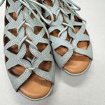Gentle Souls Gentle Soul Mint Green Leather Lace Up Gladiator Sandals Womens 7 Beachy Summer Photo 4