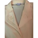 Ship N’ Shore 1970’s NWOT Pale Yellow Button Down Embroidered Short Sleeve RARE Size 16 Photo 5