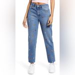 BP  Embroidered High Waist‎ Mom Denim Jeans Size 31 Photo 9