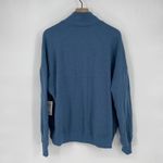 SO  The Lounge Life Tunic Blue Quarter Zip Sweatshirt Pullover Size L Photo 4