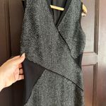 Elie Tahari  | Black Tweed Wrap Detail Sheath Cocktail Dress | US Size 8 Photo 3
