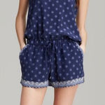 Joie  Blue Isidora‎ 100% Silk Romper Photo 0