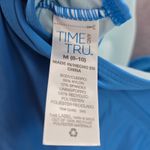 Time and Tru Blue Crisscross Padded Swimwear Tankini Tank Top Medium M 8 Photo 5