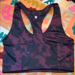Zella  Black and Purple Patterned Sports Bra small Photo 1