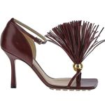 Bottega Veneta NWT  Stretch Leather Tassel Accent Thong Sandals Cherry 40 / US 10 Photo 1