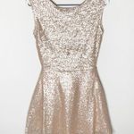 Tobi Vina sequined blush skater dress size S Photo 1