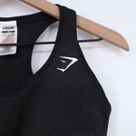 Gymshark  Vital Seamless Sports Bra Black Marl Extra Large Workout Activewear Photo 2