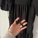 ALBION FIT Albion XS Middleton Black Mini Dress with Puff Sleeves Photo 6