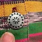 Chico's Design size 2 Colorful Striped Shirt Jacket button down Red Size L Photo 3