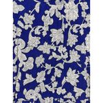 ZARA Womens M Dress Floral Print Maxi Blue White Long Sleeve Tiered V Neck Photo 4