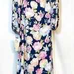 Anthropologie Maaji X Floral Sustainable Aubree Kimono Wrap Maxi Dress Cover Up Photo 1