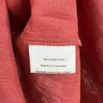 Eileen Fisher Linen Tunic Top sz M Minimalist Resort Vacation Coral Sequin Photo 6