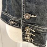 Chico's Platinum Rhinestone Jean Jacket Photo 3