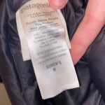 Patagonia Women's Black Puffer Long Trench Coat Medium Duck Down Winter Photo 7