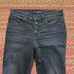 Lucky Brand  BLACK MID RISE AVA CROP MINI BOOT RIPPED KNEE Photo 1