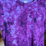 Lands' End  Women's Short Sleeve Shaped Cotton Rib Crewneck Tee Purple Size XS Photo 1