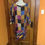 Isle by Melir Kozan Bright Dotted Dress Blue Size L Photo 5