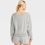 JoyLab NWT -  - Cropped Velour Sweatshirt Photo 1