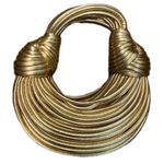 Source Unknown Mini Jodie Tubular Leather Bag Double Knot Beige Gold Noodle Purse Bag Evening Photo 3