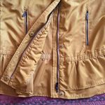 ZARA  GOLDEN MUSTARD YELLOW HOODED RAIN JACKET PEPLUM OUTERWEAR Photo 5