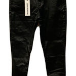 Free People Neon Blonde Pants Womens 31 Black Blondie Mid Rise Faux Leather New Photo 0