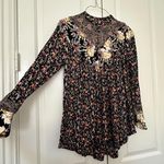Free People  Wildflower Fields Tunic Shirt Boho Multi Color Flowy Top Sz S Small Photo 11