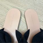 Loeffler Randall  Phoebe Knitted Suede Black Bow Slide Sandals Women’s Size 8.5 Photo 2