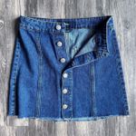 Aeropostale High Rise Denim Mini Skirt SZ 00 Blue Jean Skirt SZ XXS Y2K Photo 11