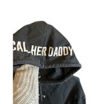 Barstool Sports Barstool Chicks Black Call Her Daddy Hooded Cropped Sweatshirt Women Sz S Photo 7