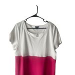 Talbots NWT Women's Size XL P Colorblock Midi Cotton T Shirt Dress Photo 1