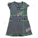 Toad&Co Marley Short Sleeve Dress Navy Blue Stripe Large Pockets Organic Cotton Photo 5