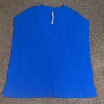 Lululemon Cable-Knit Relaxed-Fit Sweater Vest Oversized Pipe Dream Blue Large Photo 4