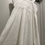 American Eagle AE White Denim Overalls Button-Front Sleeveless Mini Dress - S Photo 13